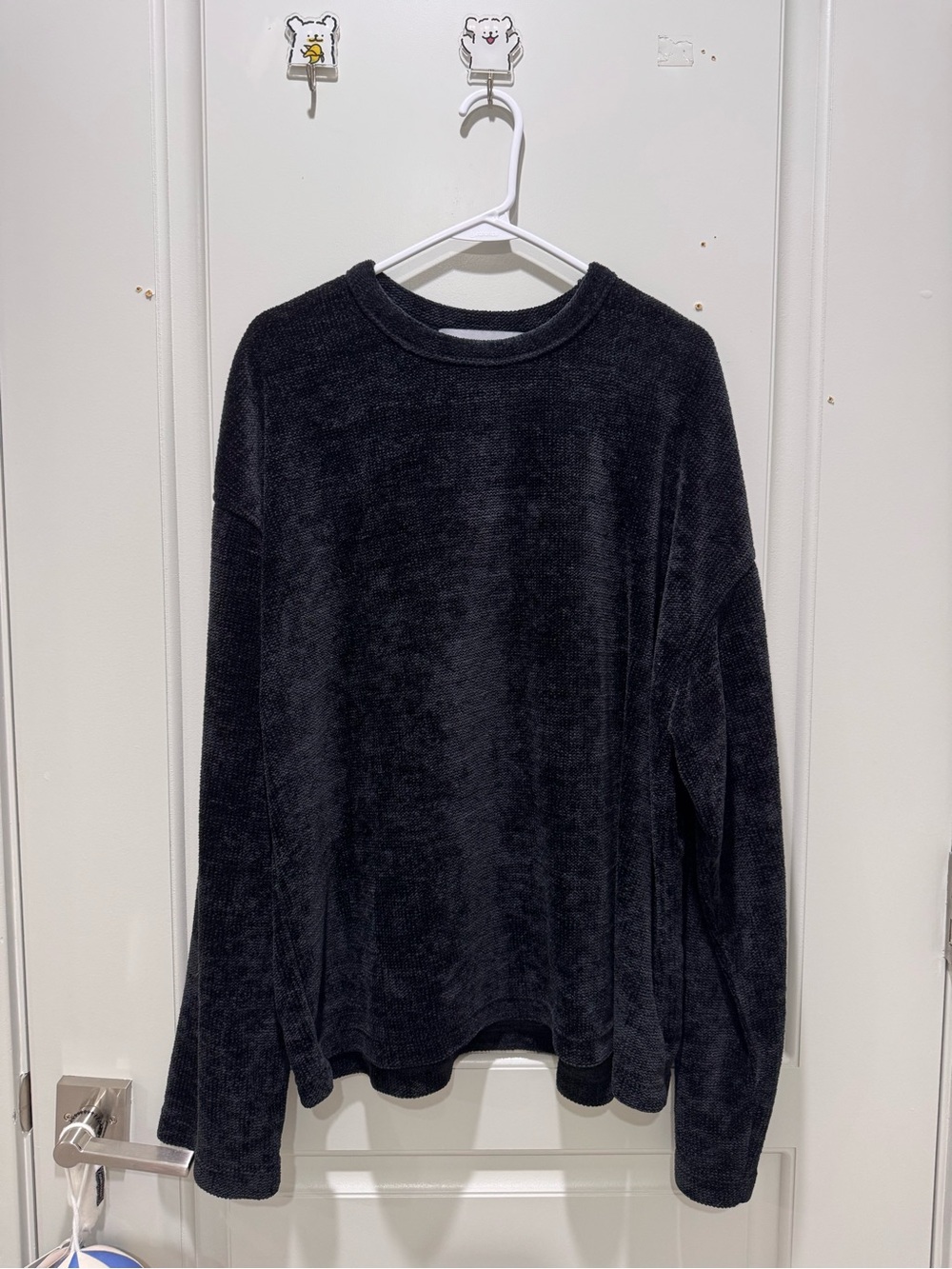 Men's Black Crewneck Sweater - Classic Soft Knit